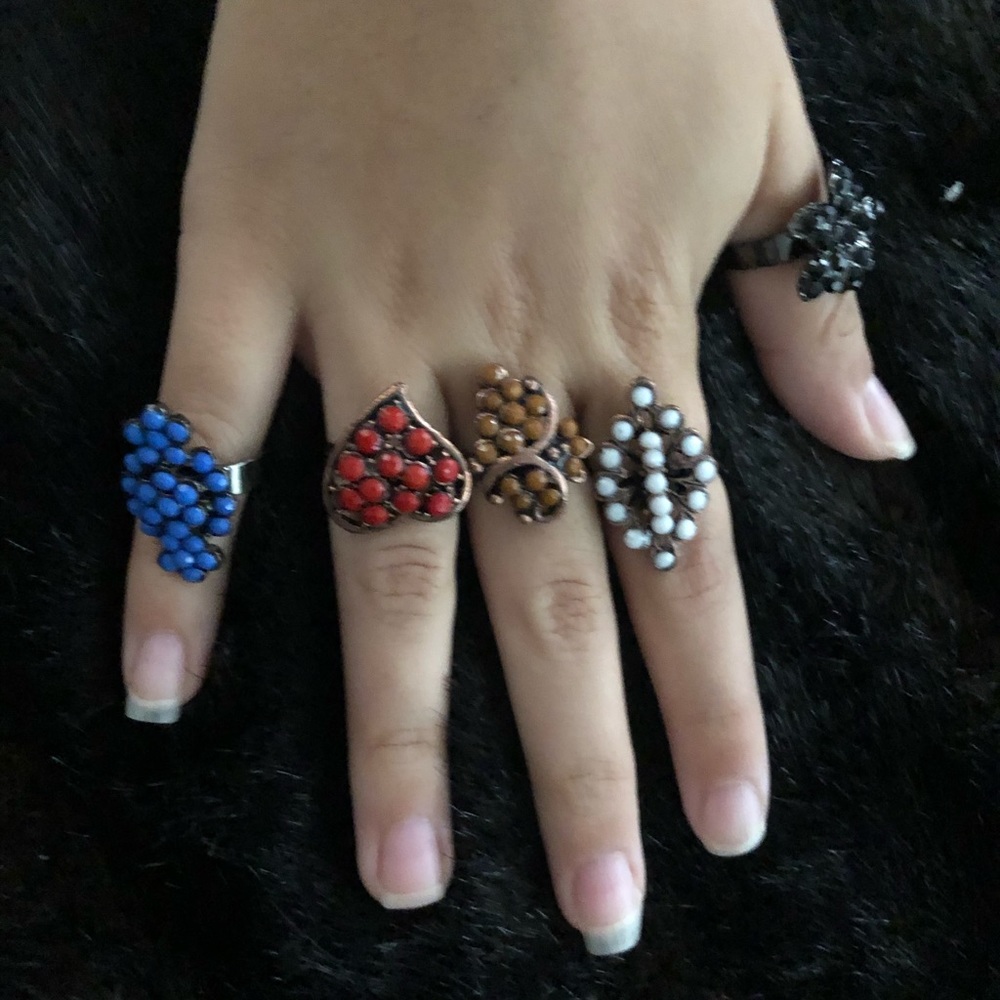 7 new beautiful vintage rings - Picture 2 of 4